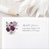 Lila und Lavendel-Rücksendeadresse (Insitu)