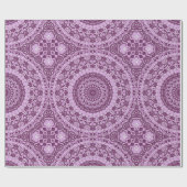 Lila und Lavender Geometric Mandala Pattern Geschenkpapier (Flach)