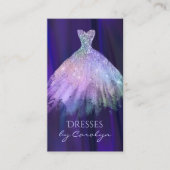 Lila und Lavender Glittery Seamstress Visitenkarte (Vorderseite)