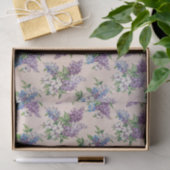 Lila und Lavender Lilacs auf Vintagem Hintergrund Seidenpapier (Geschenk)