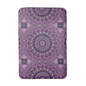 Lila und Lavender Mandala-Muster Badematte (Vorderseite Vertikal)