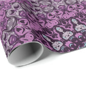 Lila und Lavender Mandala-Muster Geschenkpapier (Rolleneckpunkt)