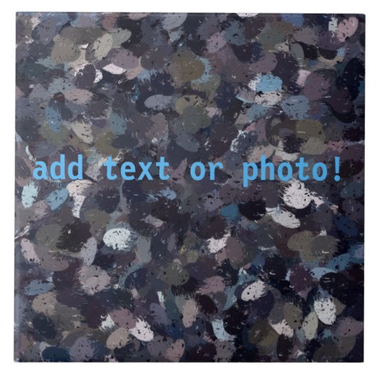 Lila und Lavender Paint Spritzer Fliese (Vorderseite)