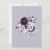 Lila und Lavender Silver Wedding Einladung (Rückseite)