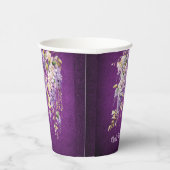 Lila und Lavender Wisteria Brautparty Pappbecher (Rechts)