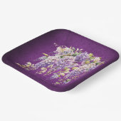 Lila und Lavender Wisteria Wedding Pappteller (Gewinkelt)