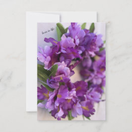 Lila und lavenöse Iris Mitteilungskarte