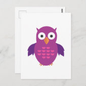 Lila und Lila Ei Postkarte (Vorne/Hinten)