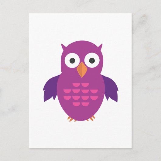 Lila und Lila Ei Postkarte (Vorderseite)