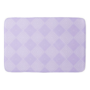 Lila und Lilac Two Tone Geometric Diamond Badematte