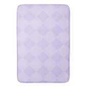 Lila und Lilac Two Tone Geometric Diamond Badematte (Vorderseite Vertikal)