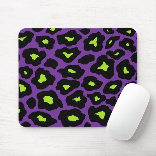 Lila und Limoner Leopard Mousepad (Mit Mouse)