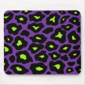 Lila und Limoner Leopard Mousepad (Vorne)
