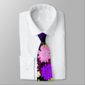 Lila und Limones Blumen Krawatte (Gebunden)