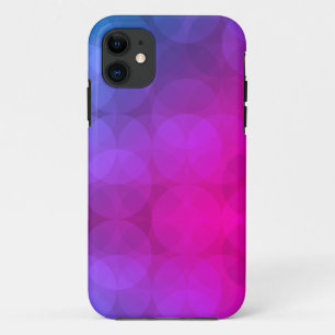 Lila und Magenta-Abstrakte Kreise Case-Mate iPhone Hülle