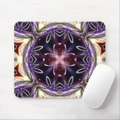 Lila und Magenta-Kosmic-Kaleidoskopmuster Mousepad (Mit Mouse)