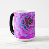 Lila und Magenta Succulent Sedum Rosette Verwandlungstasse (Vorderseite Links)