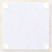 Lila und mehrfarbige Flakes Glasuntersetzer (Rückseite)