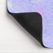 Lila und mehrfarbige Flakes Mousepad (Ecke)