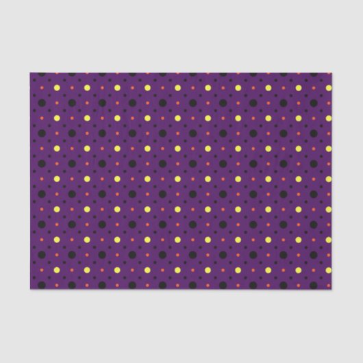 Lila- und Mehrformat Polka Dots 02 Seidenpapier (Vorderseite)