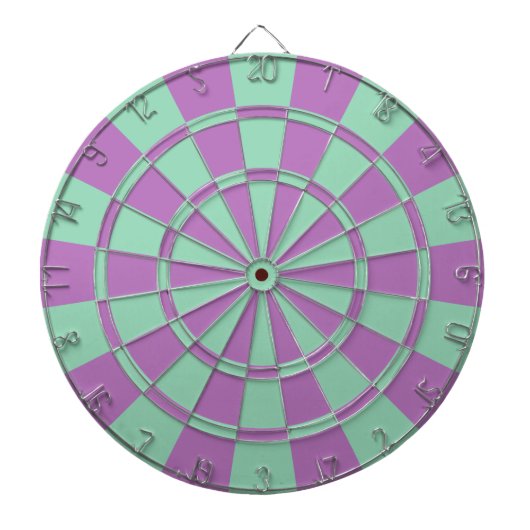 Lila und Mintgrün Dartscheibe (vorne)