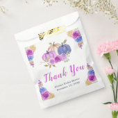 Lila und navy Blue Floral Pumpkins Brautparty Geschenktütchen (Versiegelt)