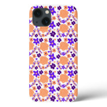 Lila und orange Blume