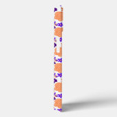 Lila und orange Blume Case-Mate iPhone Hülle (Rückseite / Rechts)