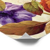 Lila und orange Blume Poster (Ecke)