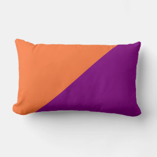Lila und Orange (Crayola) Vollfarbhintergrund Lendenkissen