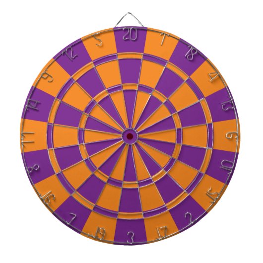 Lila und orange dartscheibe (vorne)