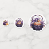 LILA UND ORANGE FALL-PUMPKINS KONFETTI (Vorderseiten)