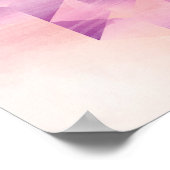 Lila und Orange Geometric Poster (Ecke)