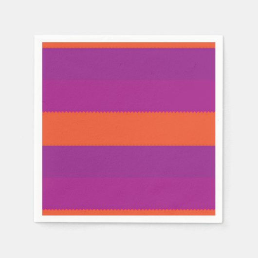 Lila und orange gestreift serviette (Vorderseite)