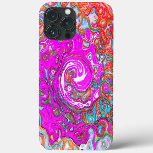Lila und Orange Groovy Abstract Retro Wirbel Case-Mate iPhone Hülle