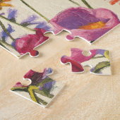 Lila und orange Mohnblumen-Melodie Puzzle (Seite)