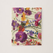 Lila und orange Mohnblumen-Melodie Puzzle (Vertikal)