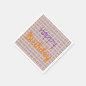 Lila und orange serviette (Ecke)