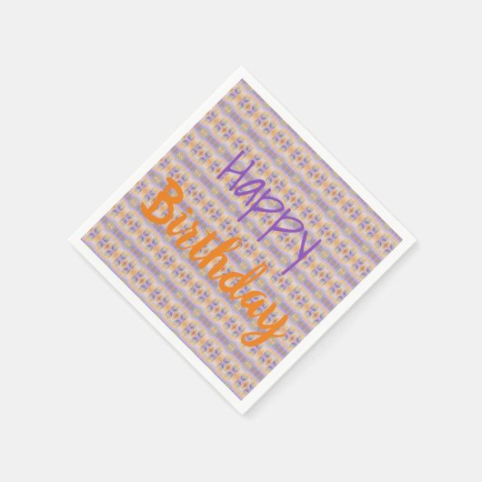 Lila und orange serviette (Ecke)