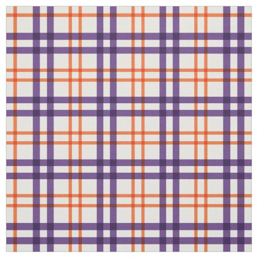 Lila und Orange Tartan Stoff (Muster)