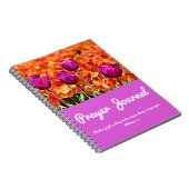 Lila und orange Tulpe-Gebets-Zeitschrift Notizblock (Rechte Seite)