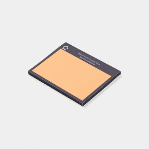 Lila- und Orange-Zuhause-Pflegeprogramm Post-it Klebezettel