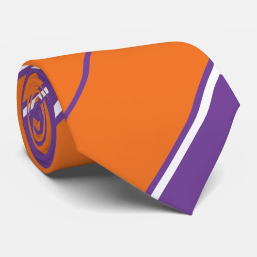 Lila und orangefarbene Krawatte (Gerollt)