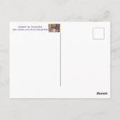 Lila und orangefarbene Postkarten, Ihr Text Postkarte (Rückseite)