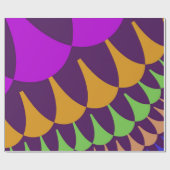 Lila und orangefarbene Skala Geschenkpapier (Flach)