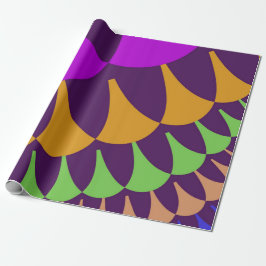 Lila und orangefarbene Skala Geschenkpapier