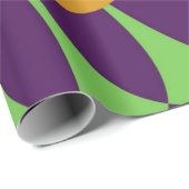 Lila und orangefarbene Skala Geschenkpapier (Rolleneckpunkt)