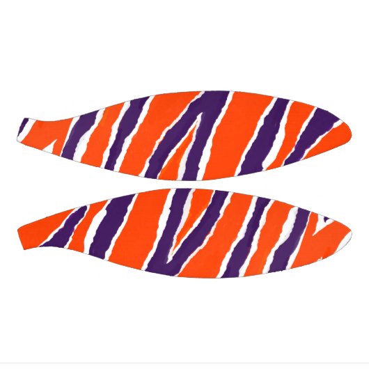 Lila und orangefarbene Tiger Mini Basketball (Panele)