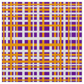 Lila und orangefarbene Verriegelungsstreifen Stoff (Nahaufnahme)