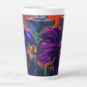 Lila und orangefarbener Fall Milchtasse (Vorderseite)